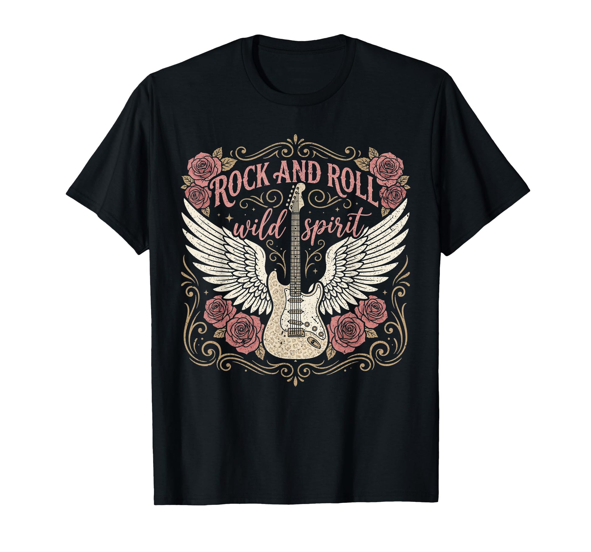 Rock And Roll Guitar Rock Music Heavy T-Shirt - Novelty Apparel Unisex - T-Shirt, Sweatshirt, Hoodie