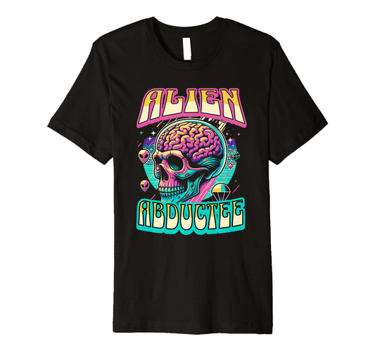 Alien Abductee Alien Head Colorful T-Shirt - Custom Art Print Men Women - T-Shirt, Sweatshirt, Hoodie