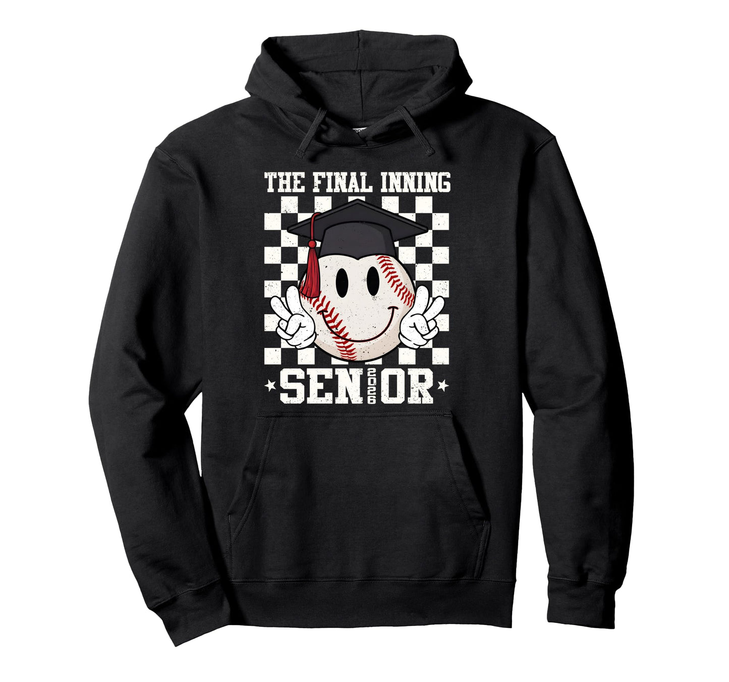 Final Inning Senior Baseball Class Hoodie - Fun Novelty Design for Adults - T-Shirt, Sweatshirt, Hoodie
