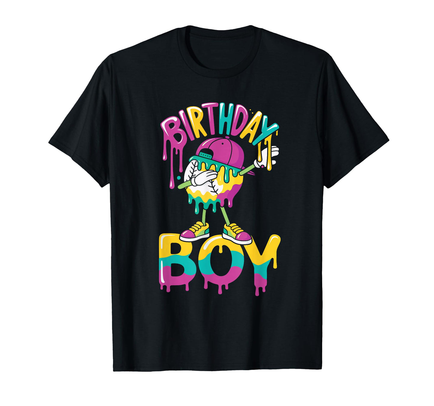 Baseball Drip Birthday T-Shirt - Custom Art Print for Adults - T-Shirt, Sweatshirt, Hoodie