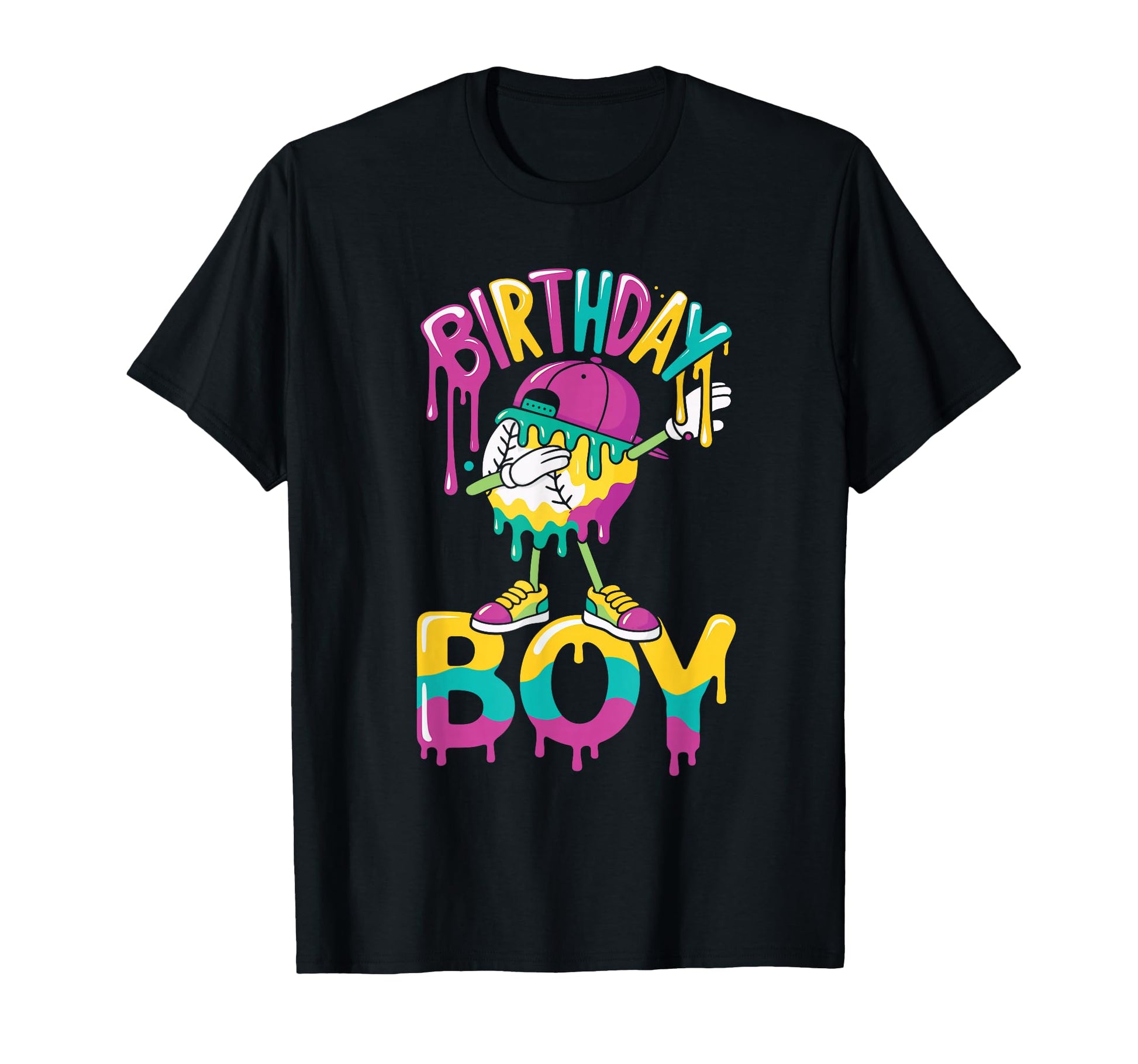 Baseball Drip Birthday T-Shirt - Custom Art Print for Adults - T-Shirt, Sweatshirt, Hoodie