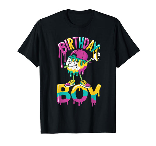 Baseball Drip Birthday T-Shirt - Custom Art Print for Adults - T-Shirt, Sweatshirt, Hoodie