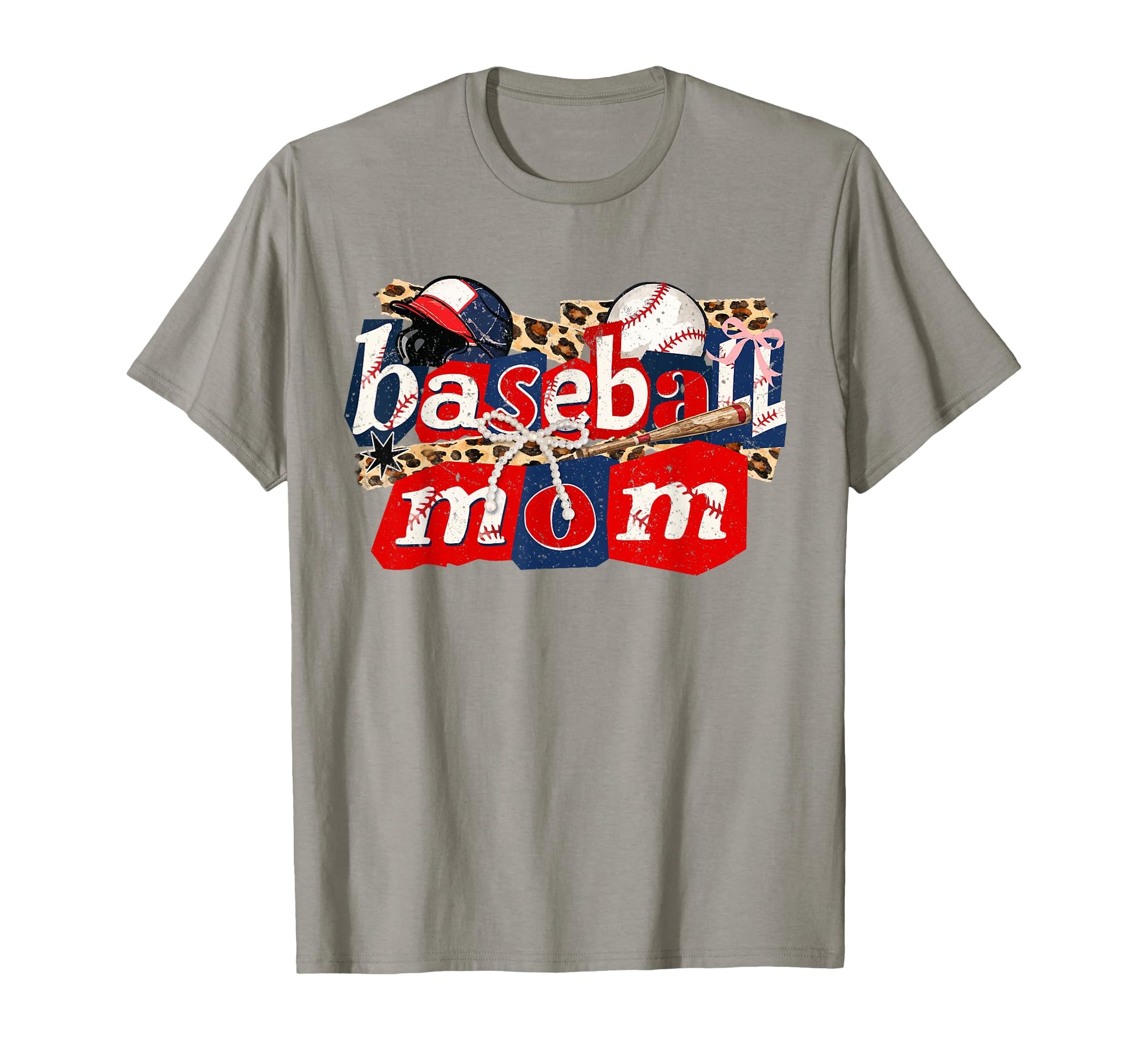 Baseball Mom Coquette Bow Baseball T-Shirt - Novelty Apparel Men Women - T-Shirt, Sweatshirt, Hoodie