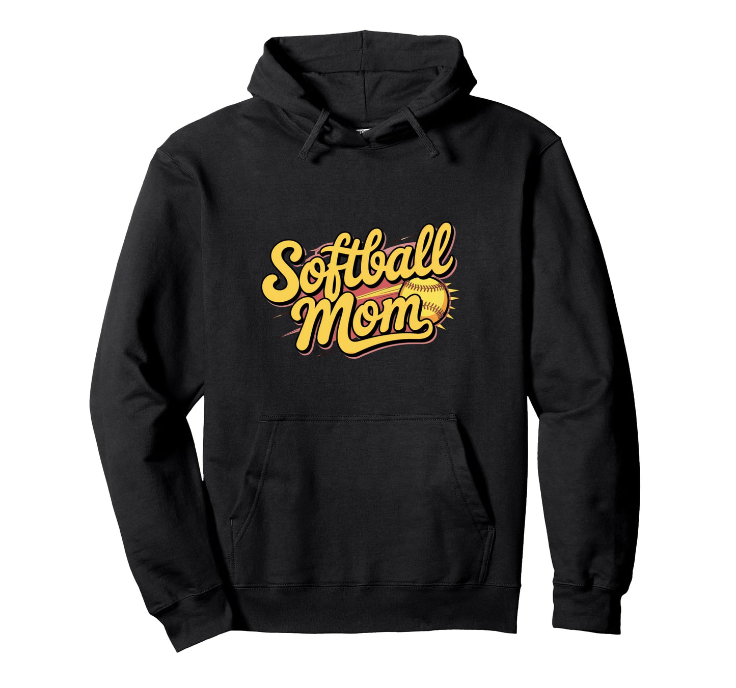 Softball Mom Bold Game Day Hoodie - Custom Art Print Unisex - T-Shirt, Sweatshirt, Hoodie