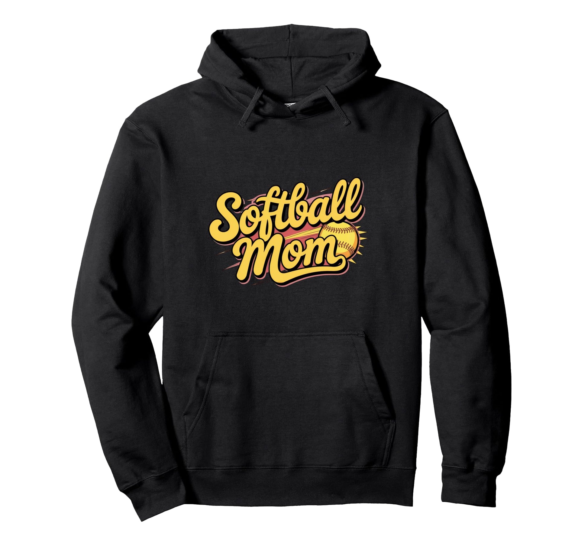Softball Mom Bold Game Day Hoodie - Custom Art Print Unisex - T-Shirt, Sweatshirt, Hoodie