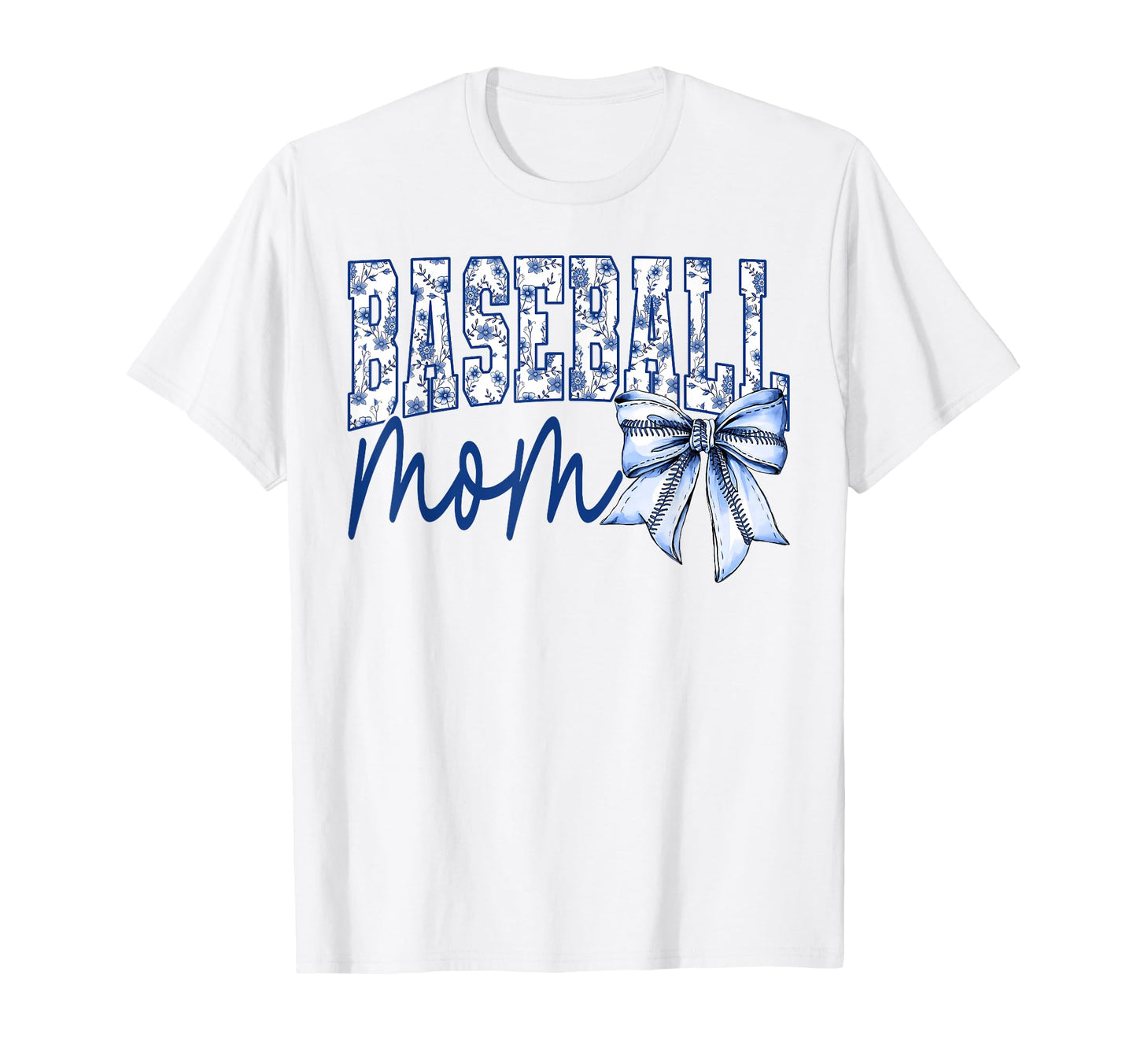 Groovy Baseball Mom Coquette Bow Game T-Shirt - Graphic Print for Adults - T-Shirt, Sweatshirt, Hoodie