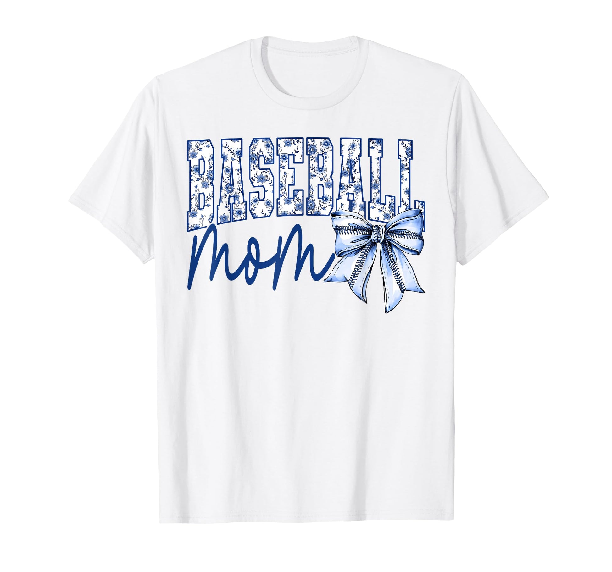 Groovy Baseball Mom Coquette Bow Game T-Shirt - Graphic Print for Adults - T-Shirt, Sweatshirt, Hoodie