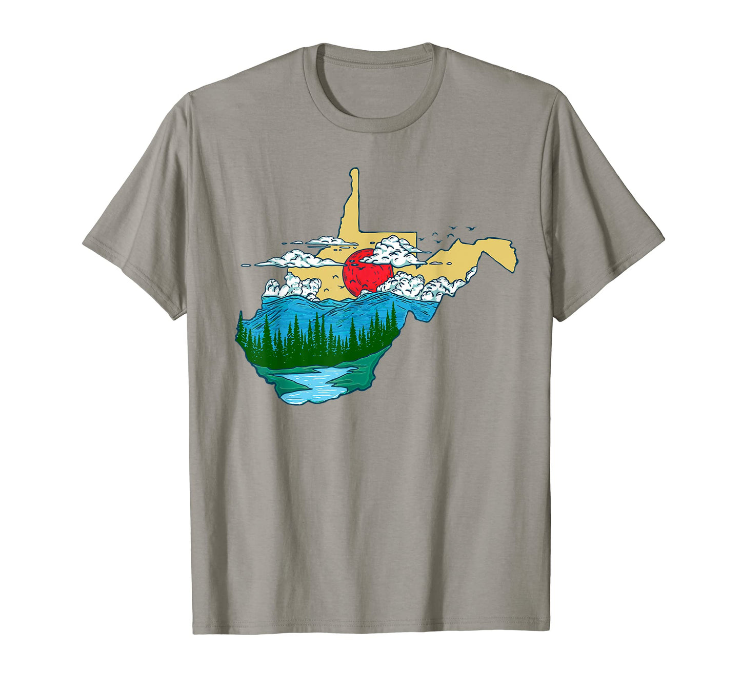 West Virginia Pride Outdoors Nature T-Shirt - Unique Graphic Men Women - T-Shirt, Sweatshirt, Hoodie