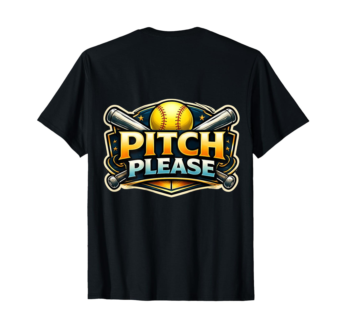 Pitch Please Funny Softball Player T-Shirt - Minimalist Print for Adults - T-Shirt, Sweatshirt, Hoodie