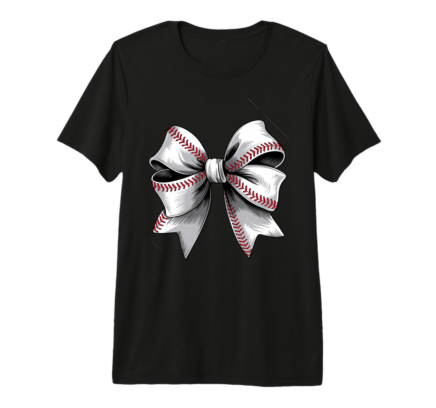 Baseball Coquette Bow Baseball Player Tri T-Shirt - Graphic Print Unisex - T-Shirt, Sweatshirt, Hoodie
