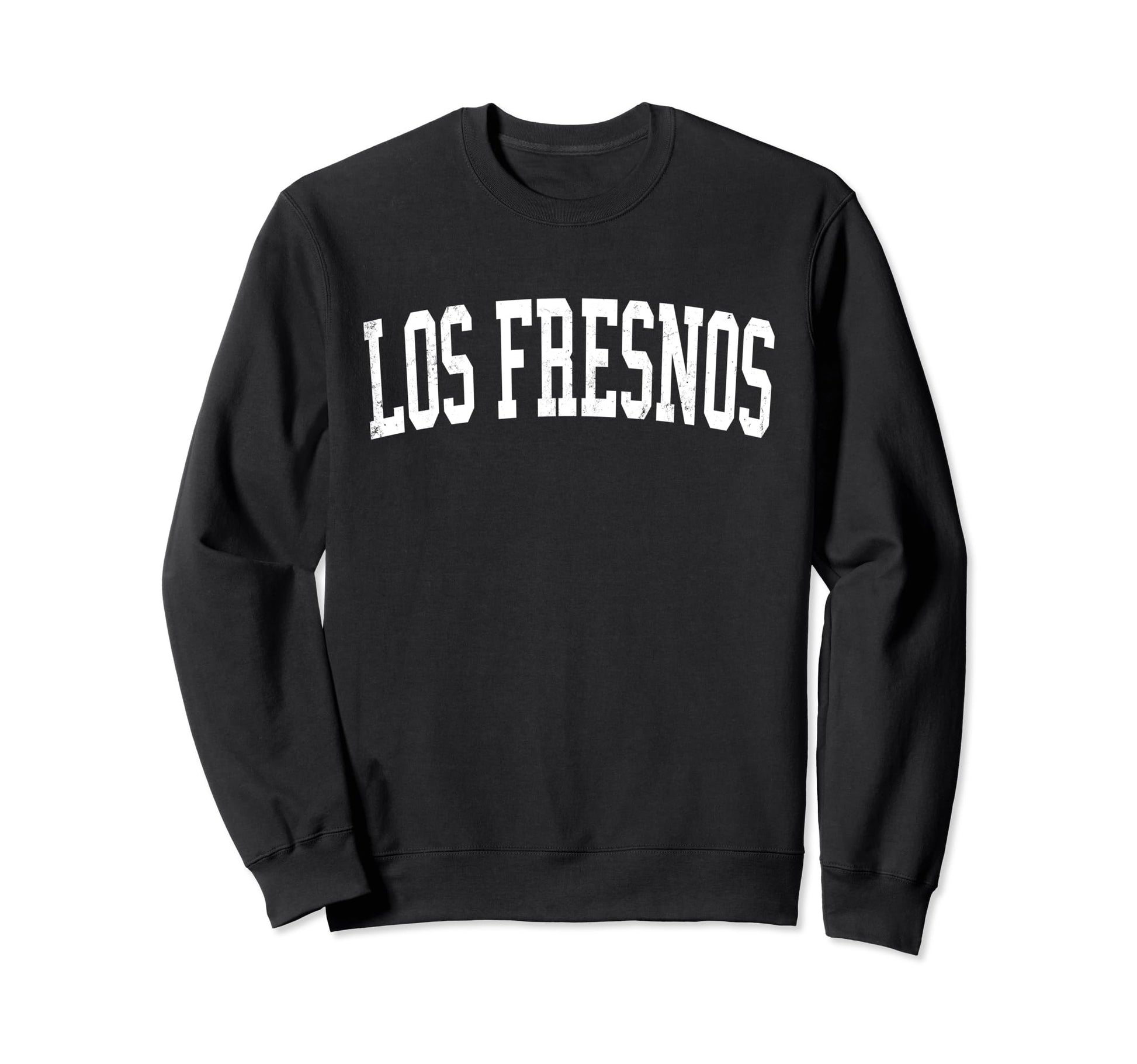 Los Fresnos Tx Distressed White Sweatshirt - Graphic Print for Adults - T-Shirt, Sweatshirt, Hoodie