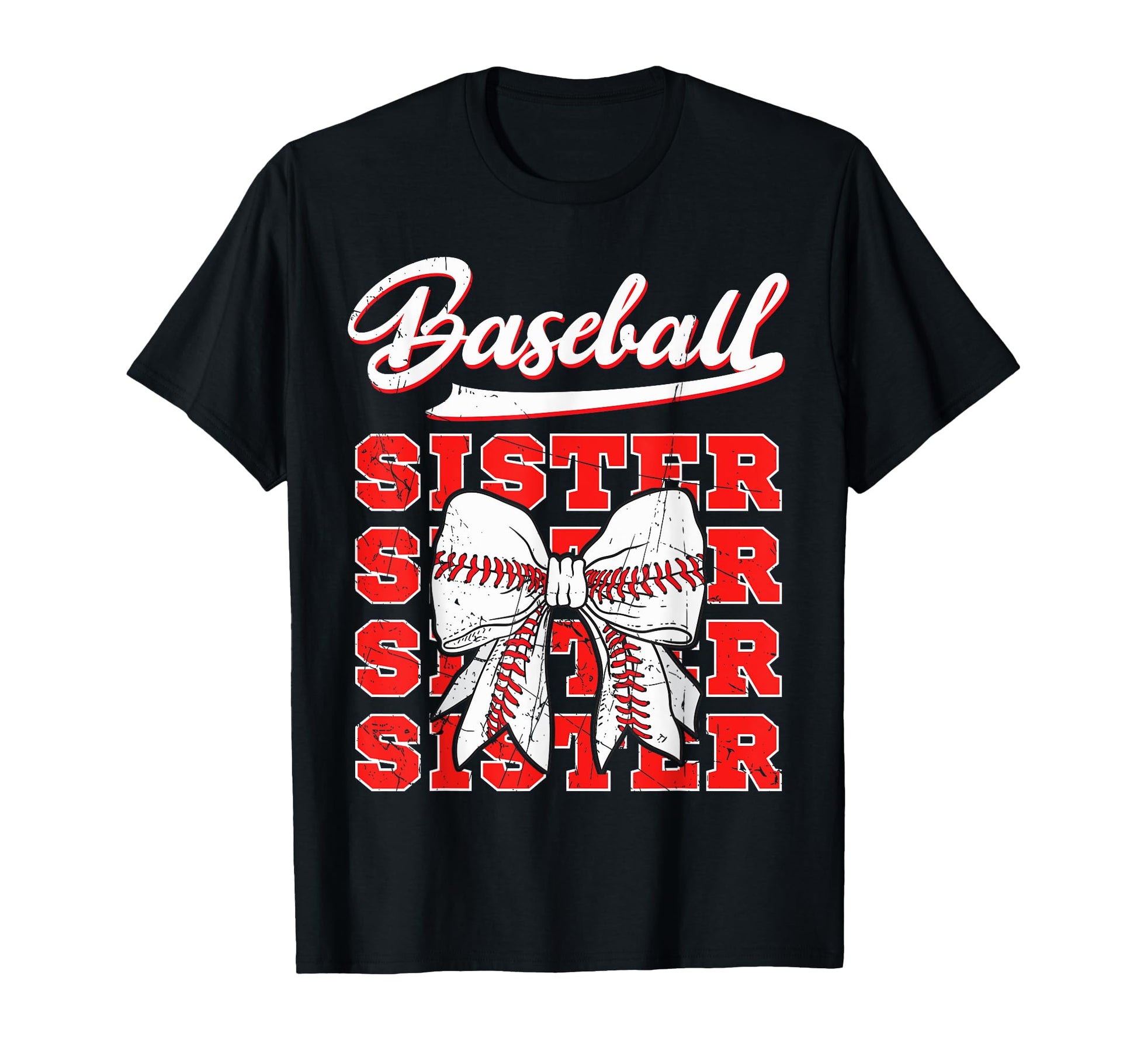 Baseball Sister Coquette Bow Sport T-Shirt - Aesthetic Graphic Men Women - T-Shirt, Sweatshirt, Hoodie