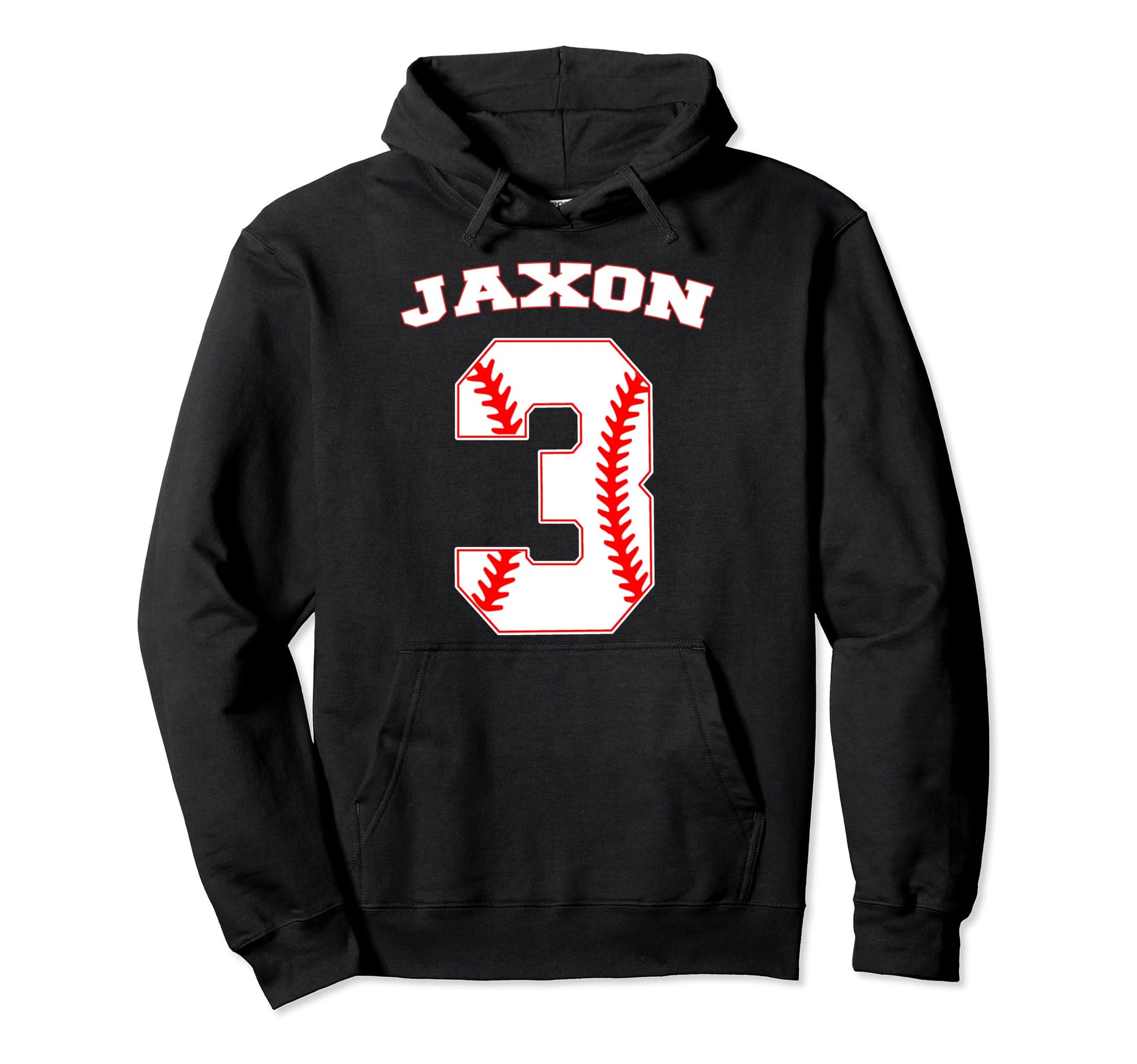 Jaxon Baseball Name Three Years 3Rd Hoodie - Minimalist Print Unisex - T-Shirt, Sweatshirt, Hoodie