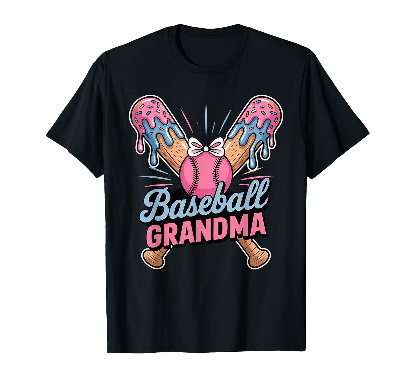 Grandma Coquette Ribbon Ice Cream Drip T-Shirt - Aesthetic Graphic Unisex - T-Shirt, Sweatshirt, Hoodie