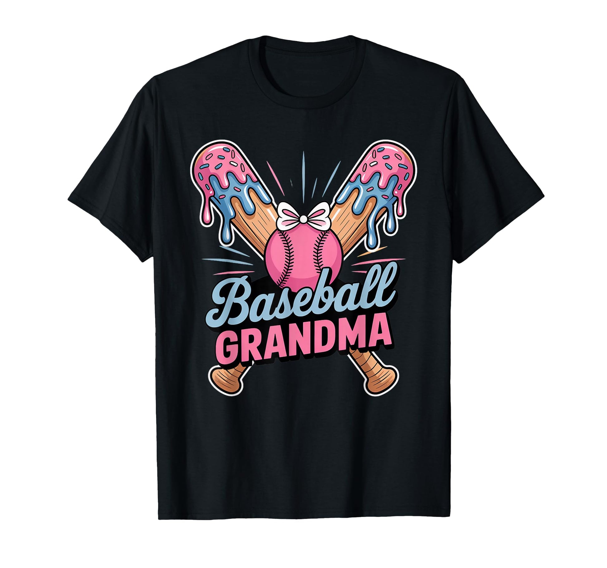 Grandma Coquette Ribbon Ice Cream Drip T-Shirt - Aesthetic Graphic Unisex - T-Shirt, Sweatshirt, Hoodie