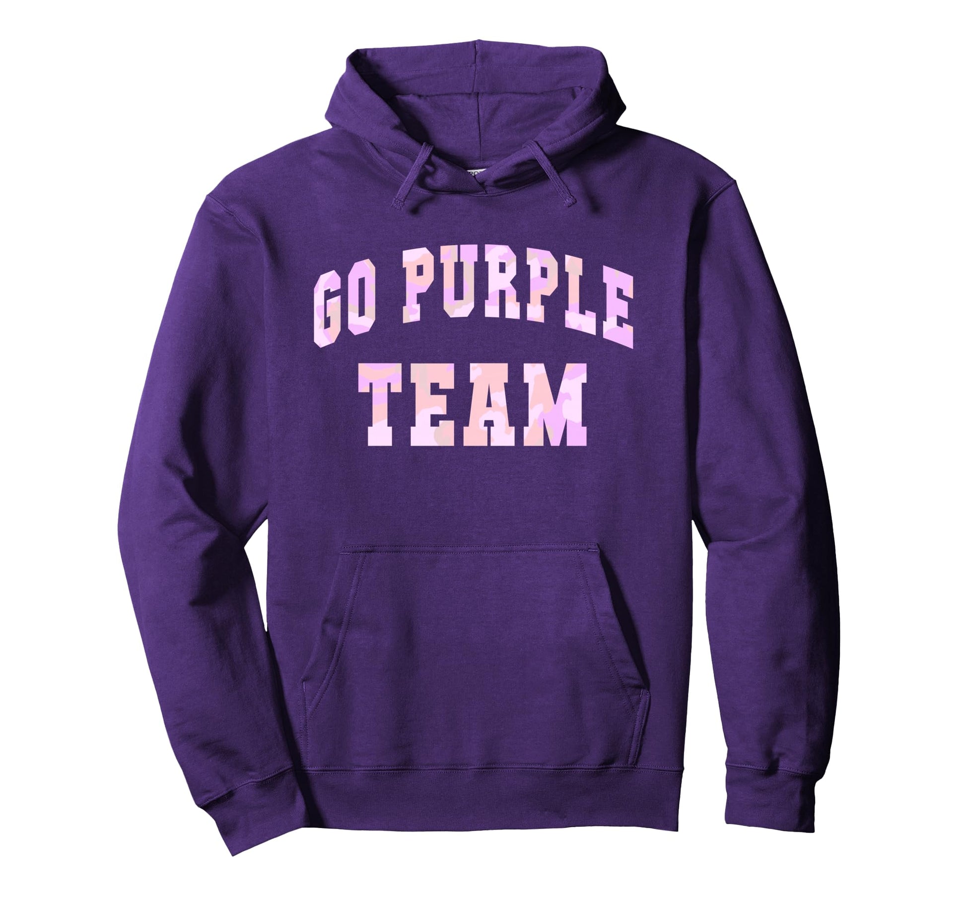 Lets Go Purple Team Motivational Game Hoodie - Novelty Apparel Men Women - T-Shirt, Sweatshirt, Hoodie