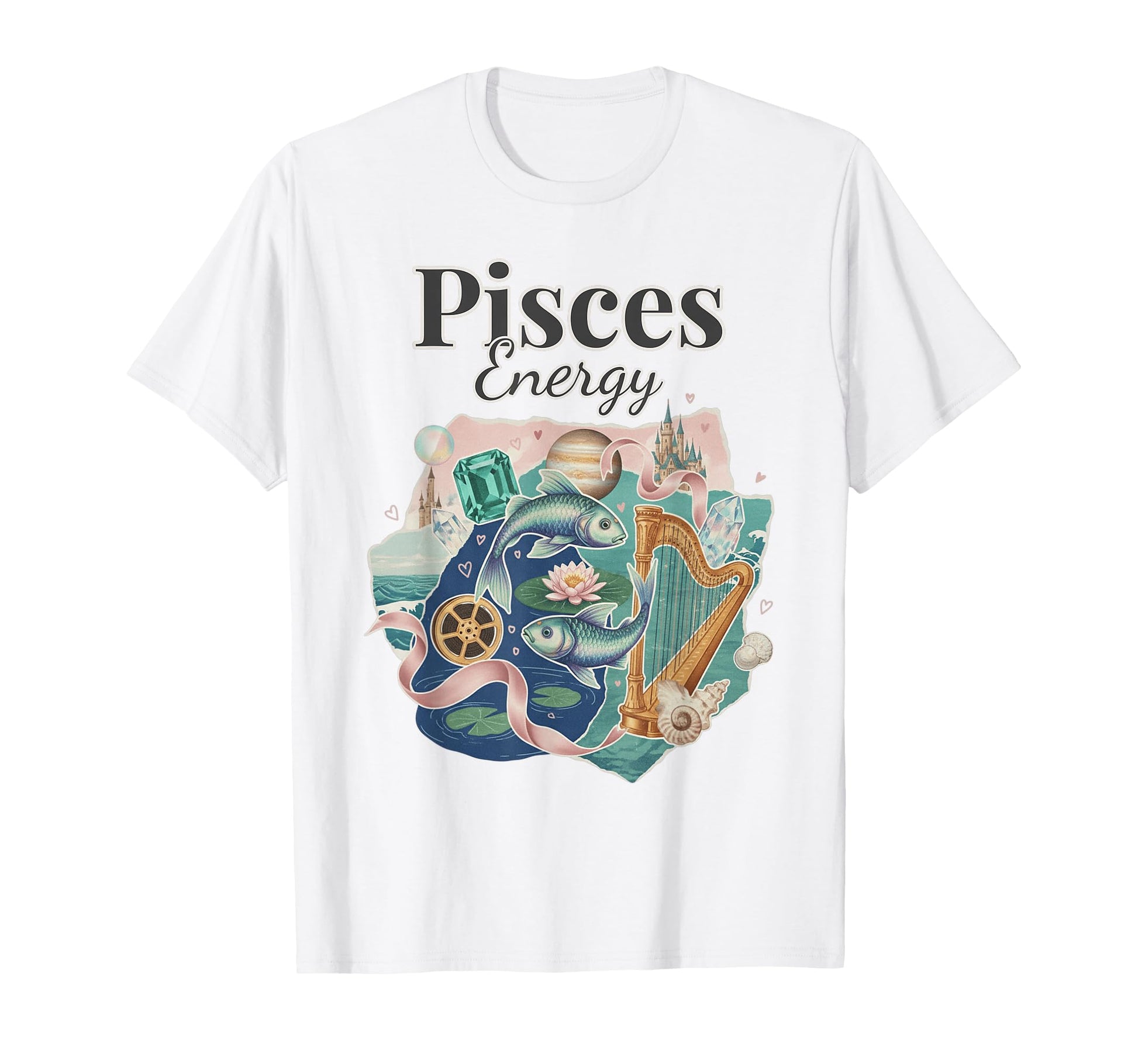 Pisces Energy Zodiac Birthday Y2K T-Shirt - Streetwear Style Unisex - T-Shirt, Sweatshirt, Hoodie