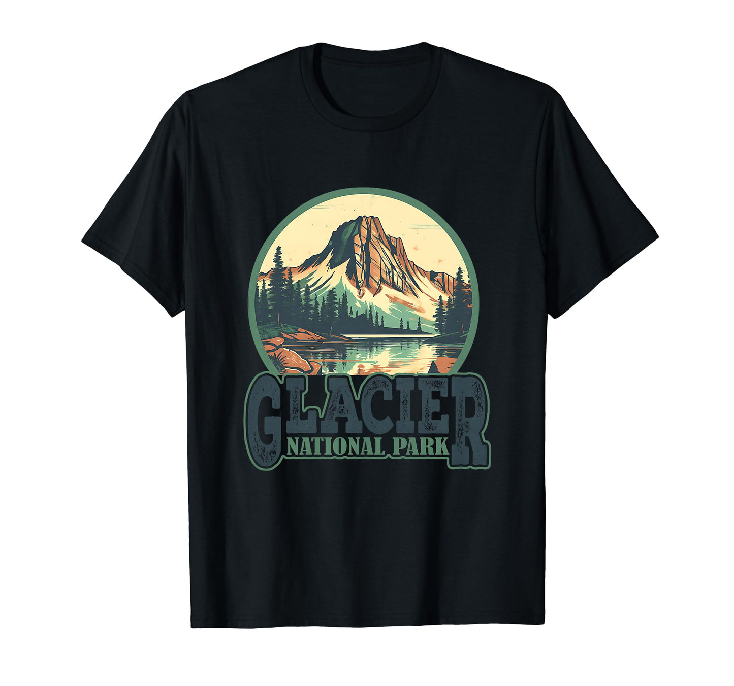 Glacier National Park Monana Usa T-Shirt - Trendy Graphic for Adults - T-Shirt, Sweatshirt, Hoodie