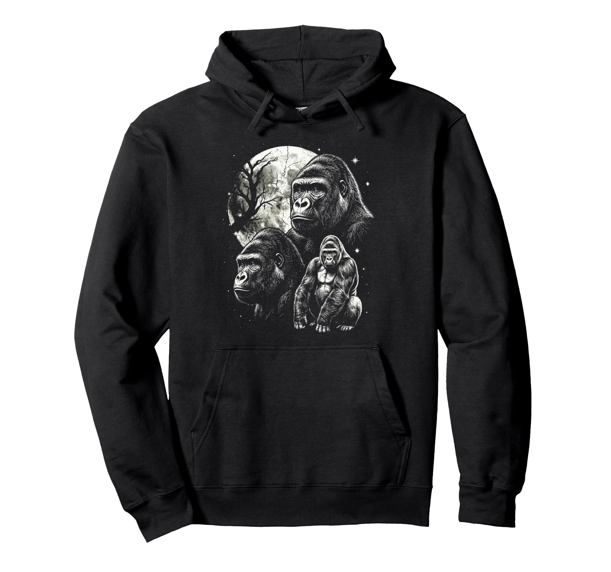 Gorilla Monkey 90S Aesthetic Y2K Gorilla Hoodie - Novelty Apparel Men Women - T-Shirt, Sweatshirt, Hoodie