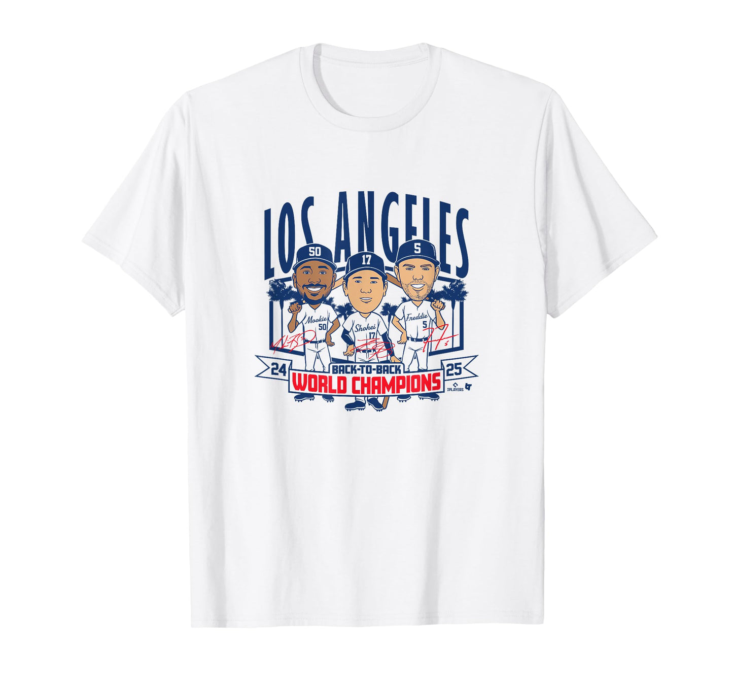 La Baseball Back To Back World Champs T-Shirt - Novelty Apparel Unisex - T-Shirt, Sweatshirt, Hoodie