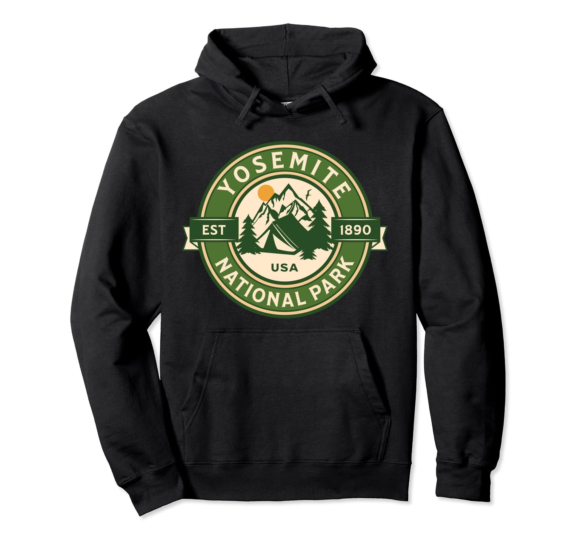 Yosemite National Park California Hike Hoodie - Minimalist Print Unisex - T-Shirt, Sweatshirt, Hoodie