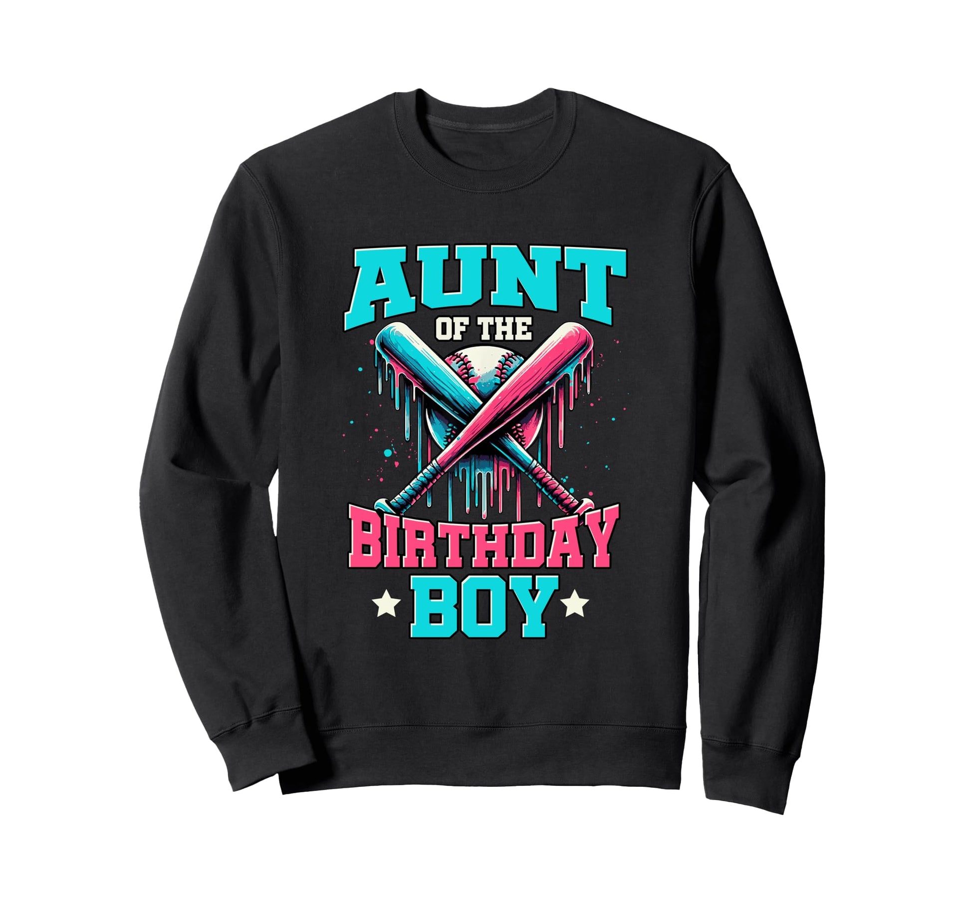 Aunt Birthday Baseball Ice Sweatshirt - Casual Everyday Wear Men Women - T-Shirt, Sweatshirt, Hoodie