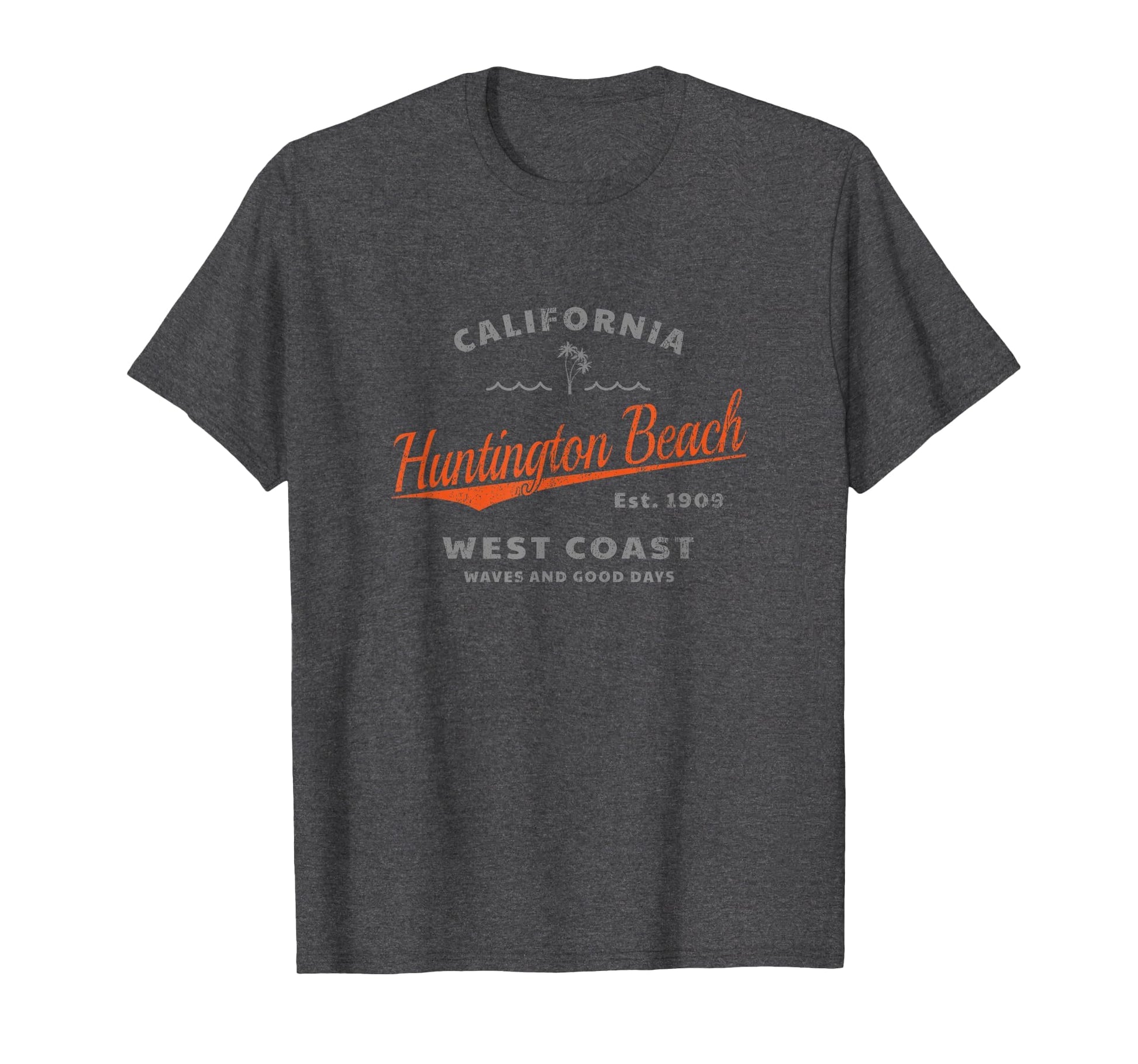 Huntington Beach California Waves T-Shirt - Minimalist Print for Adults - T-Shirt, Sweatshirt, Hoodie