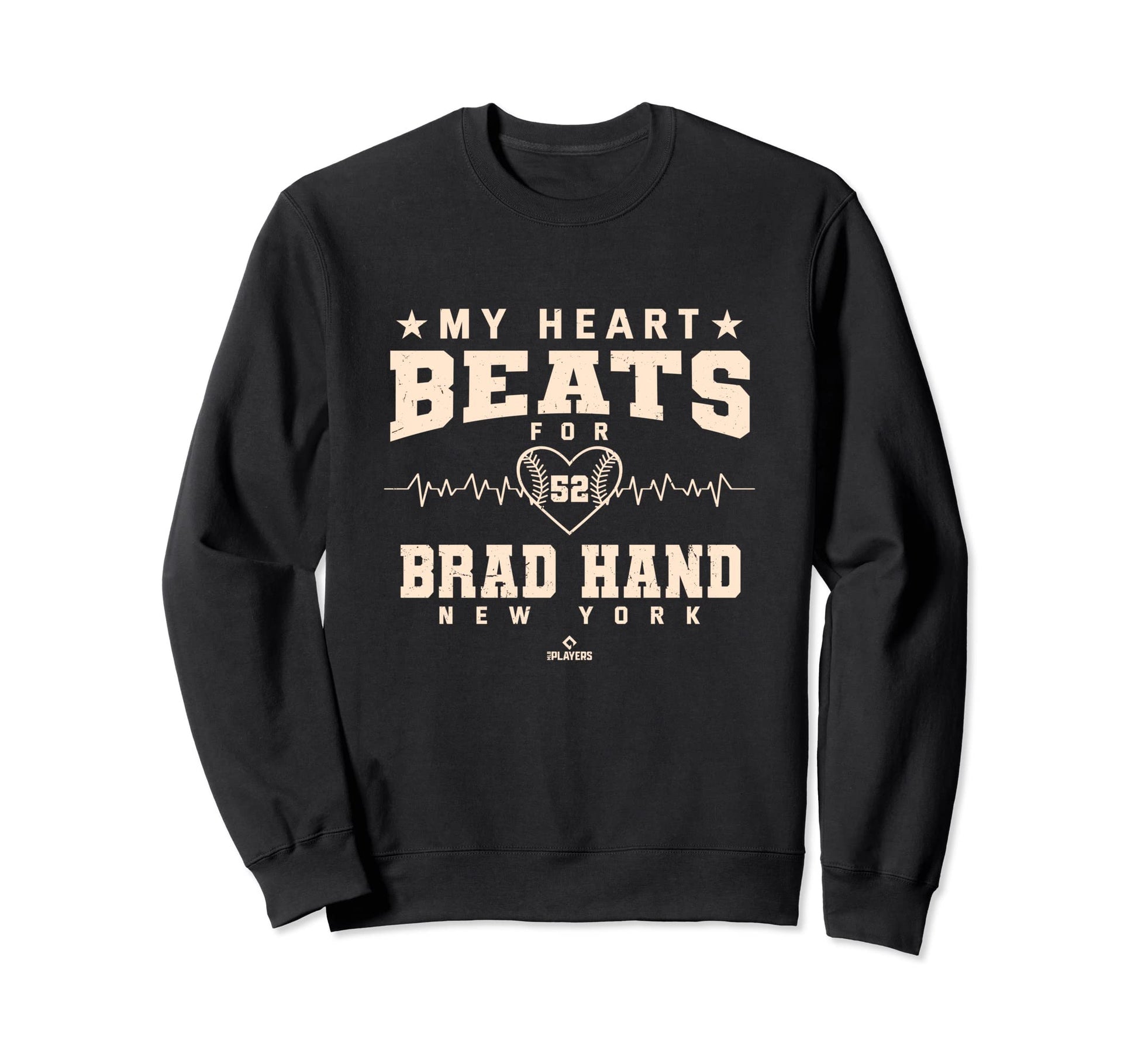 My Heart Beats Brad Hand New York Sweatshirt - Trendy Graphic Men Women - T-Shirt, Sweatshirt, Hoodie