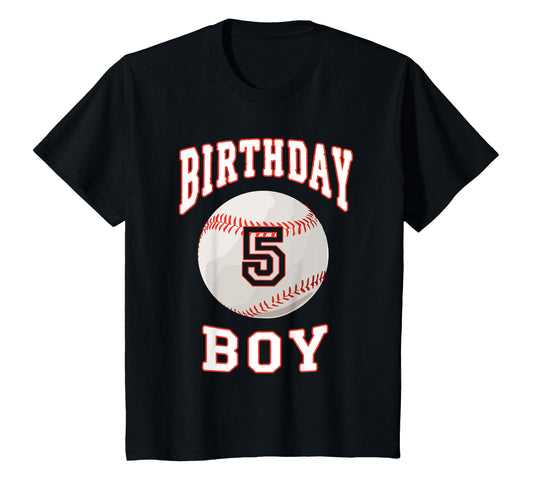 Baseball Bday 5Th Birthday 5 Years Old T-Shirt - Unique Graphic for Adults - T-Shirt, Sweatshirt, Hoodie
