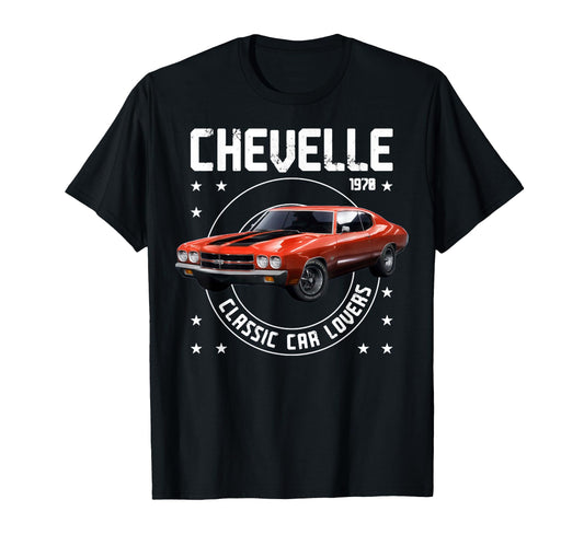 1970 Chevelle 70 American Muscle Car Hot Rod T-Shirt - Graphic Print Unisex - T-Shirt, Sweatshirt, Hoodie