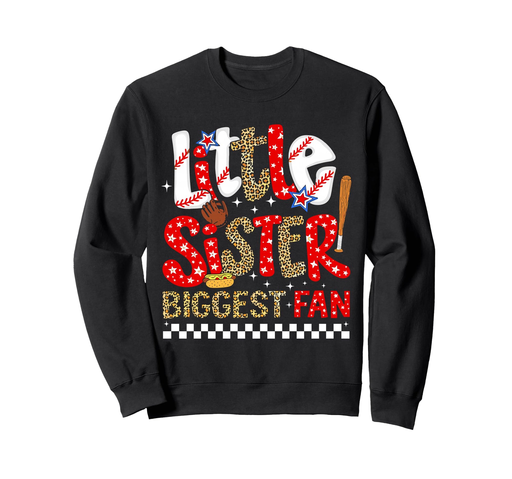 Funny Little Sister Biggest Fan Sweatshirt - Fun Novelty Design for Adults - T-Shirt, Sweatshirt, Hoodie
