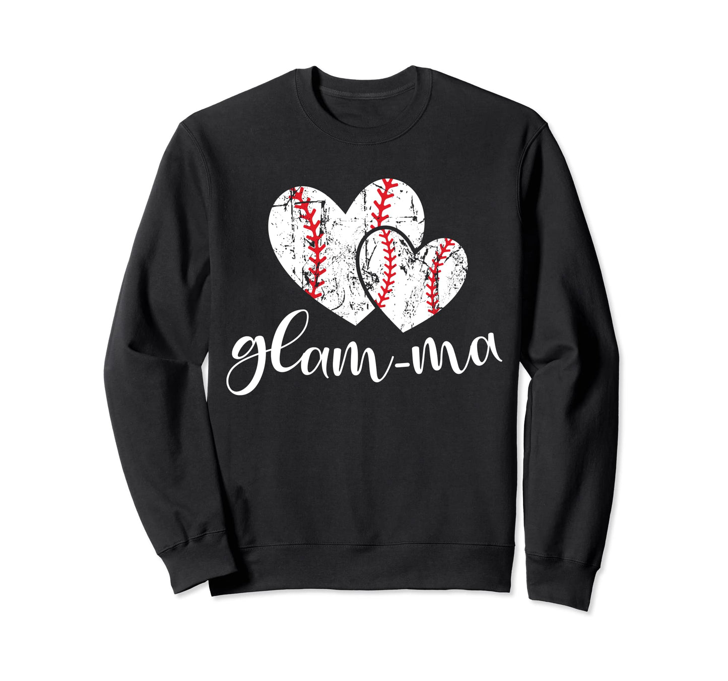 Baseball Glam Ma Heart Ball Funny Sweatshirt - Custom Art Print Men Women - T-Shirt, Sweatshirt, Hoodie