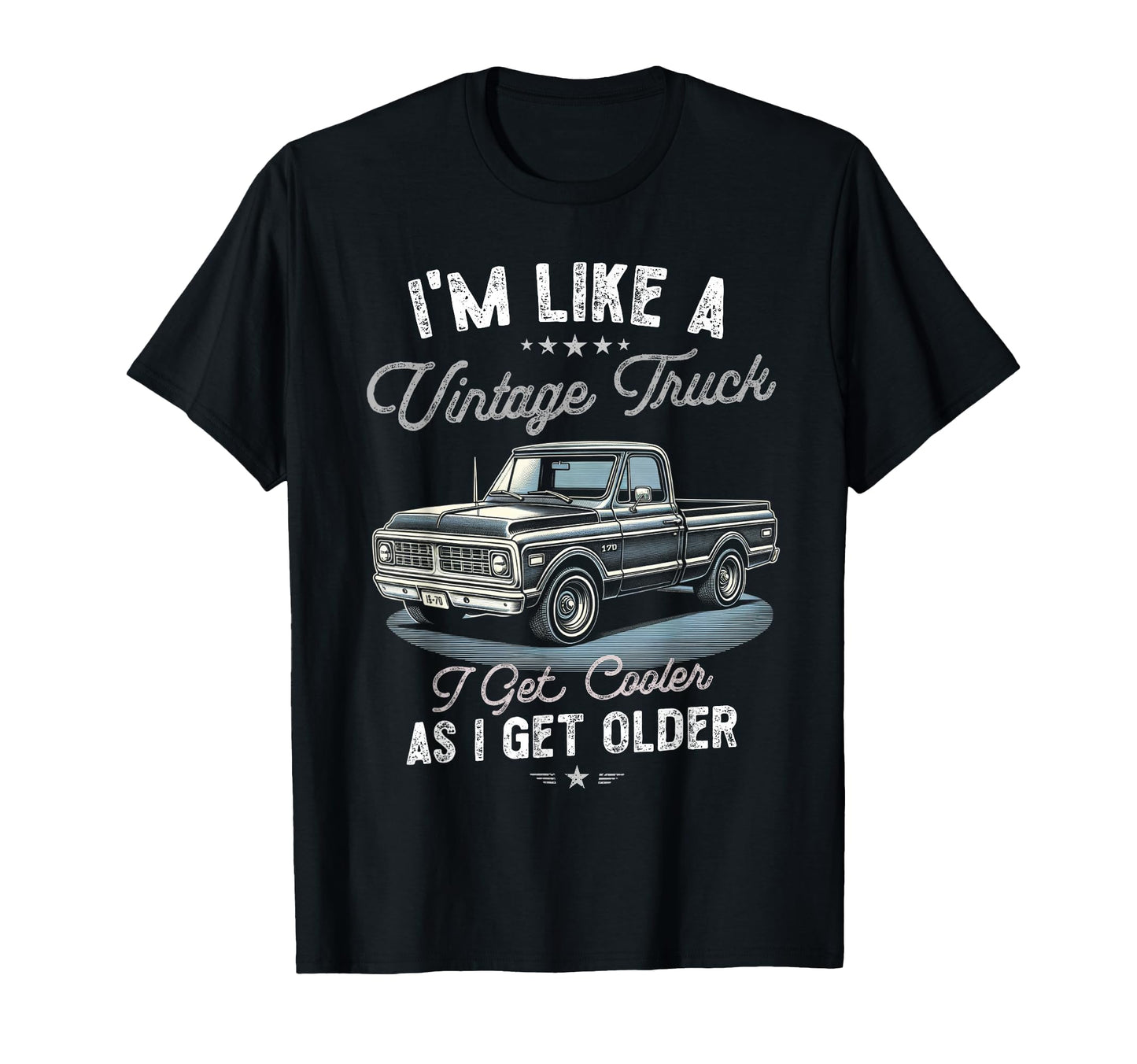 40Th 50Th 60Th Birthday Truck Car T-Shirt - Minimalist Print for Adults - T-Shirt, Sweatshirt, Hoodie