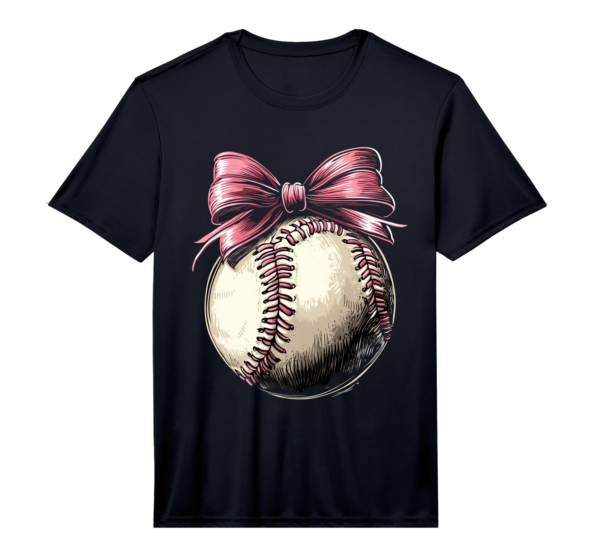 Baseball Coquette Bow Baseball Game T-Shirt - Novelty Apparel Unisex - T-Shirt, Sweatshirt, Hoodie