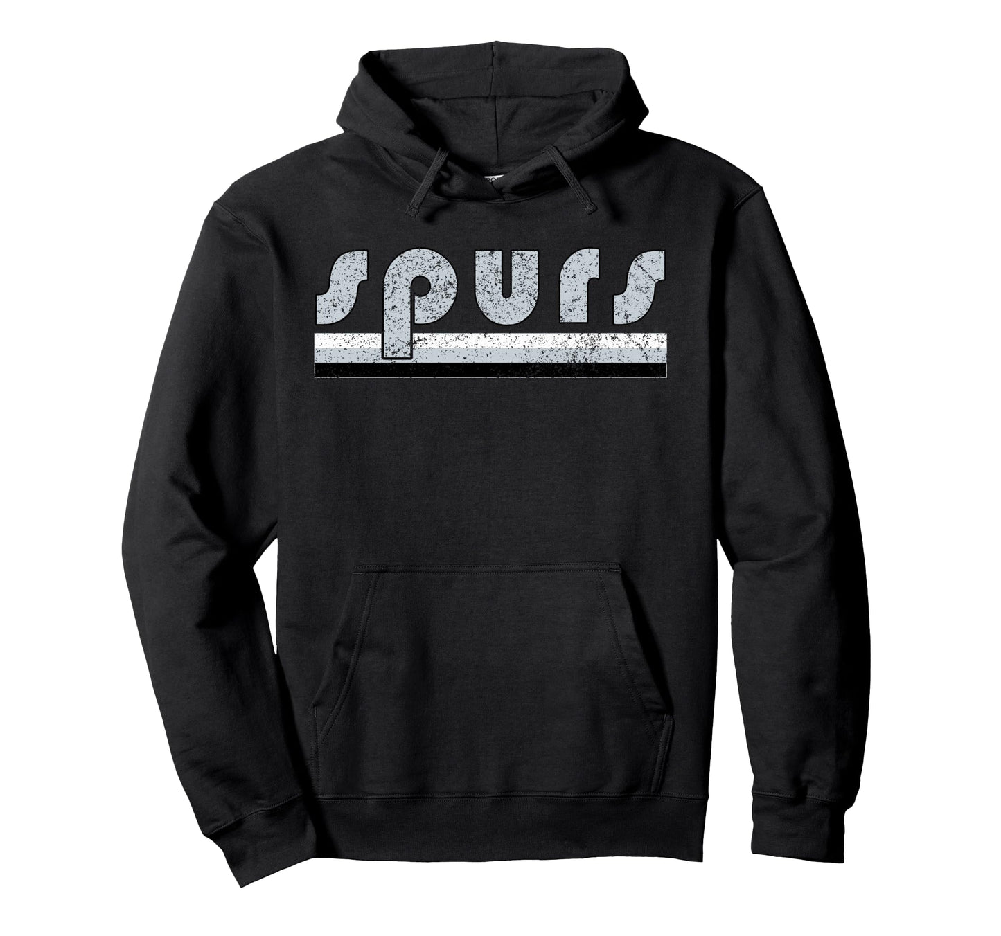 Spurs Distressed Three Stripes Weathered Hoodie - Aesthetic Graphic Unisex - T-Shirt, Sweatshirt, Hoodie