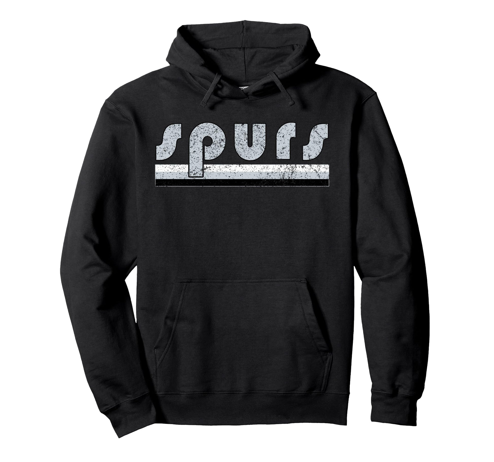 Spurs Distressed Three Stripes Weathered Hoodie - Aesthetic Graphic Unisex - T-Shirt, Sweatshirt, Hoodie