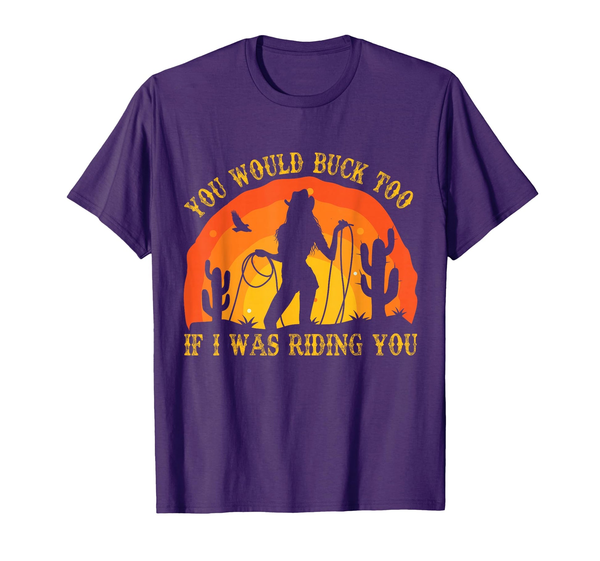 Riding Rodeo Cowgirl Horse Sexy T-Shirt - Custom Art Print for Adults - T-Shirt, Sweatshirt, Hoodie