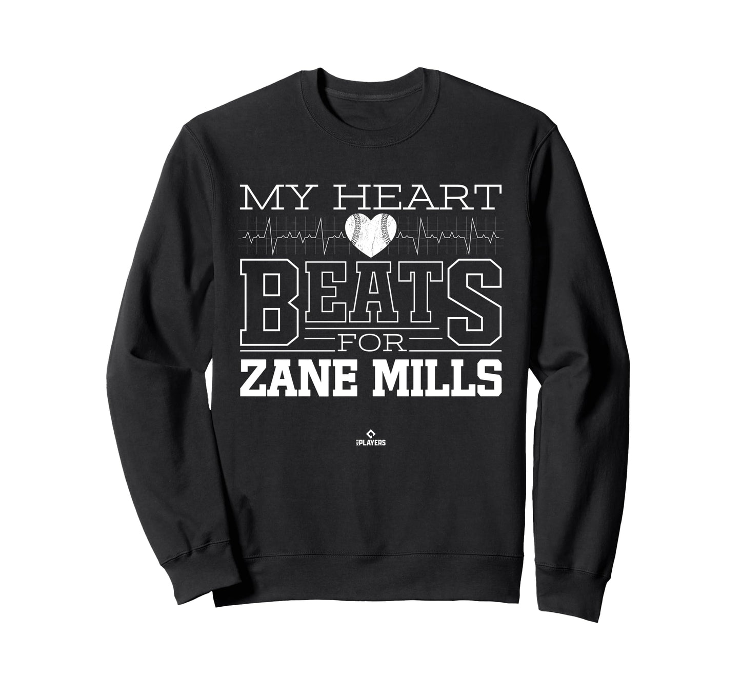 My Heart Beats Zane Mills Prospect Sweatshirt - Novelty Apparel Unisex - T-Shirt, Sweatshirt, Hoodie