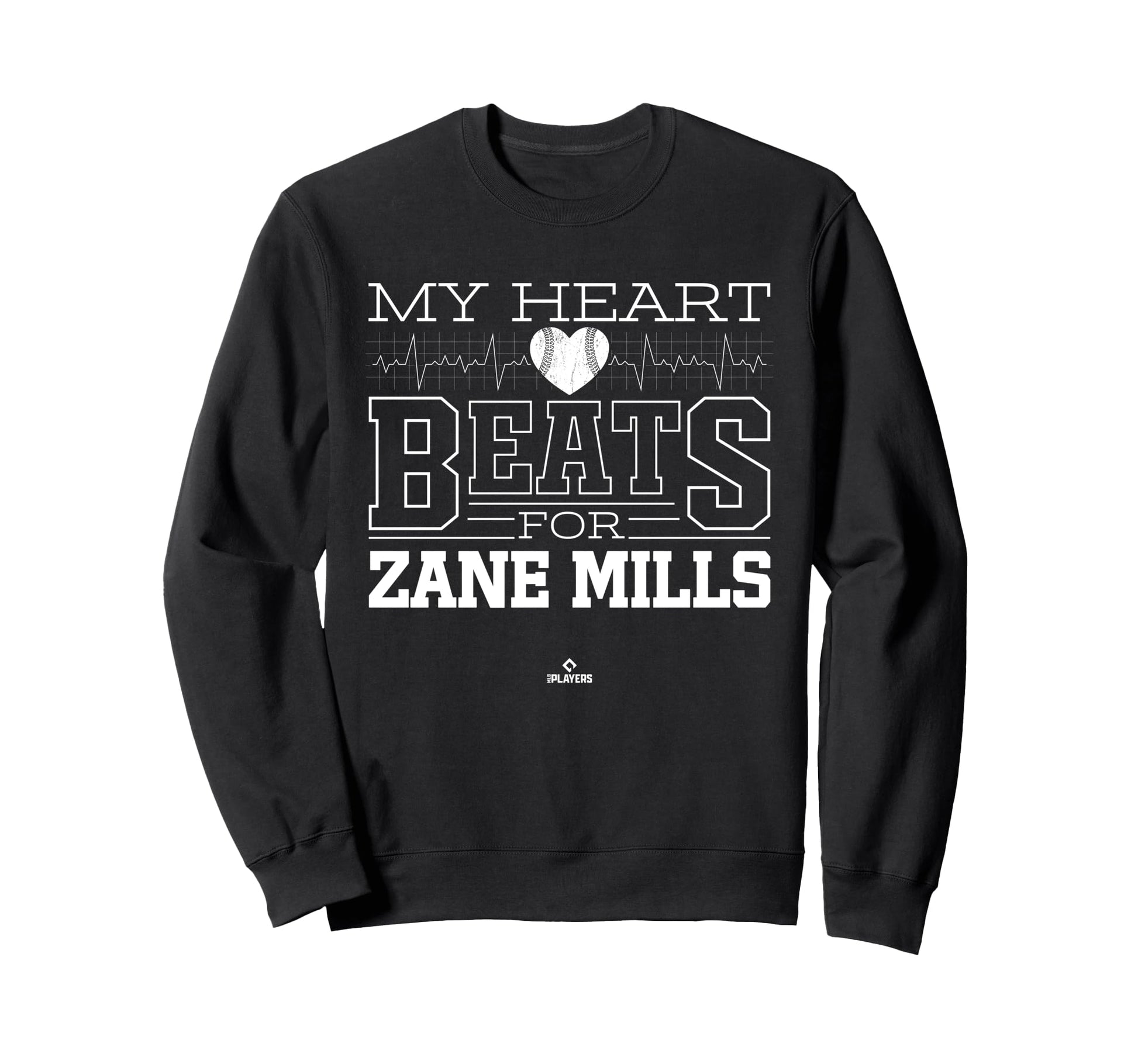 My Heart Beats Zane Mills Prospect Sweatshirt - Novelty Apparel Unisex - T-Shirt, Sweatshirt, Hoodie