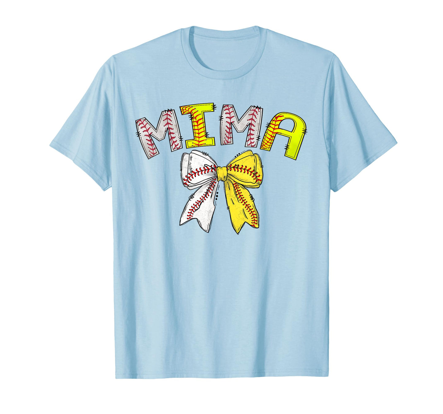 Mima Both Half Baseball Softball T-Shirt - Unique Graphic Men Women - T-Shirt, Sweatshirt, Hoodie