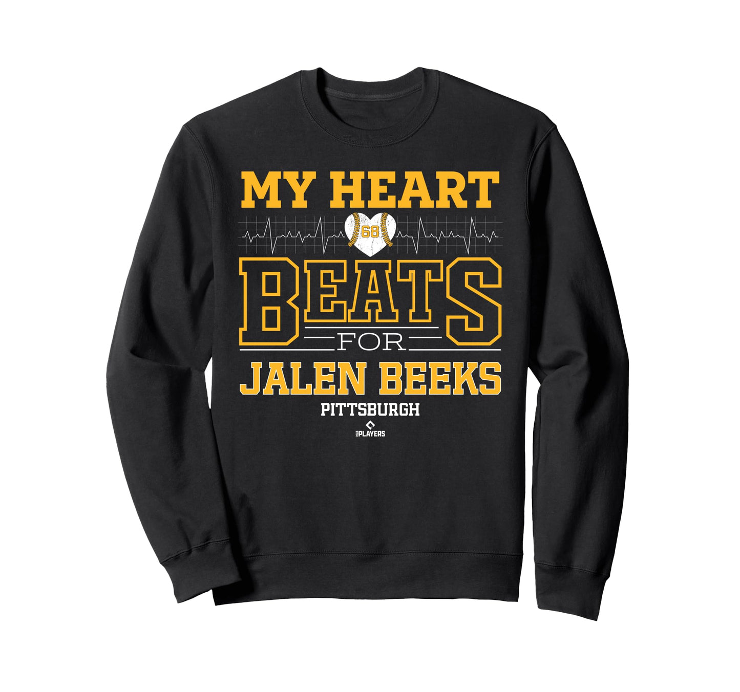 My Heart Beats Jalen Beeks Pittsburgh Sweatshirt - Unique Graphic Unisex - T-Shirt, Sweatshirt, Hoodie