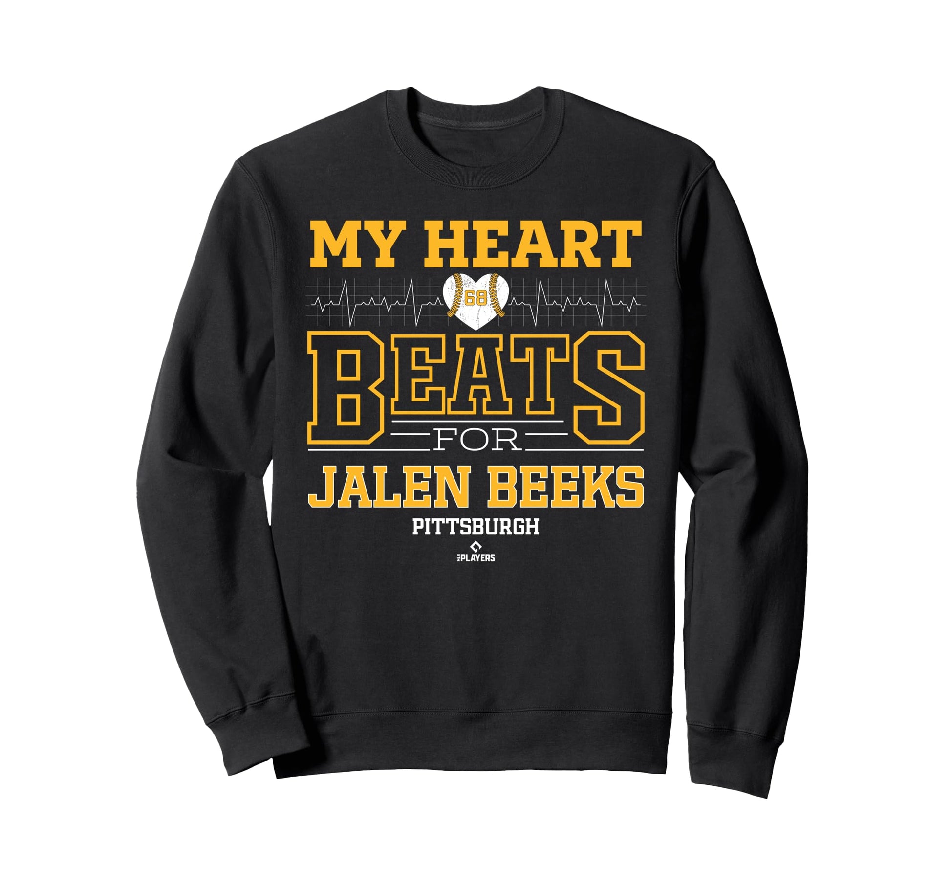 My Heart Beats Jalen Beeks Pittsburgh Sweatshirt - Unique Graphic Unisex - T-Shirt, Sweatshirt, Hoodie