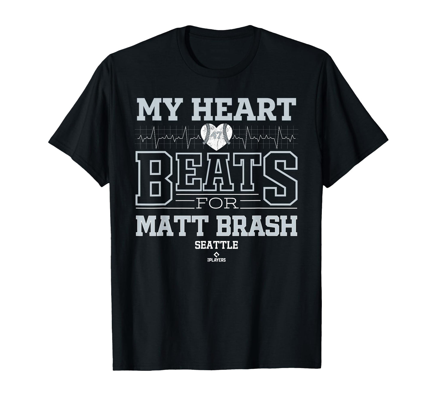 My Heart Beats Matt Brash Seattle T-Shirt - Custom Art Print for Adults - T-Shirt, Sweatshirt, Hoodie