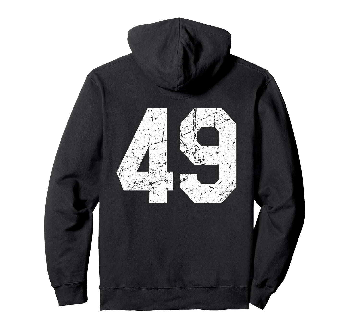 49 Jersey Uniform Varsity Sports Number Hoodie - Aesthetic Graphic Unisex - T-Shirt, Sweatshirt, Hoodie
