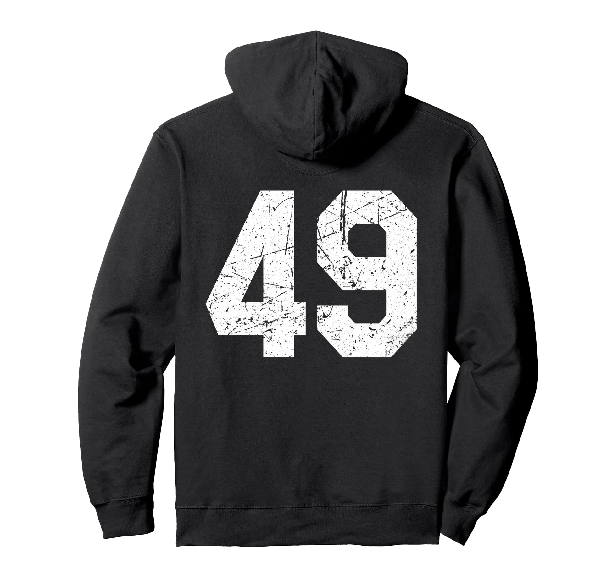 49 Jersey Uniform Varsity Sports Number Hoodie - Aesthetic Graphic Unisex - T-Shirt, Sweatshirt, Hoodie