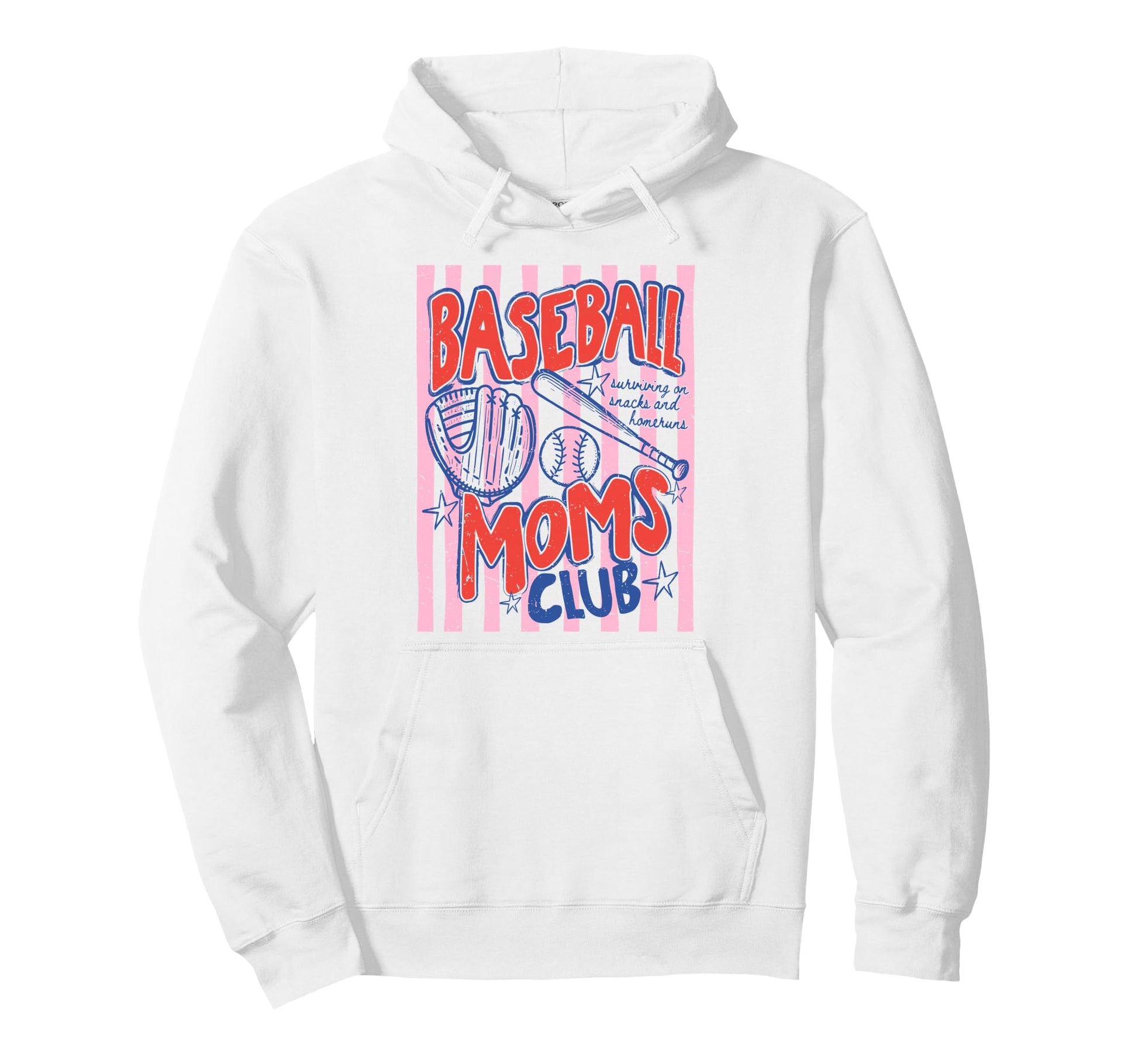 Baseball Moms Club Surviving Snacks And Hoodie - Aesthetic Graphic Unisex - T-Shirt, Sweatshirt, Hoodie