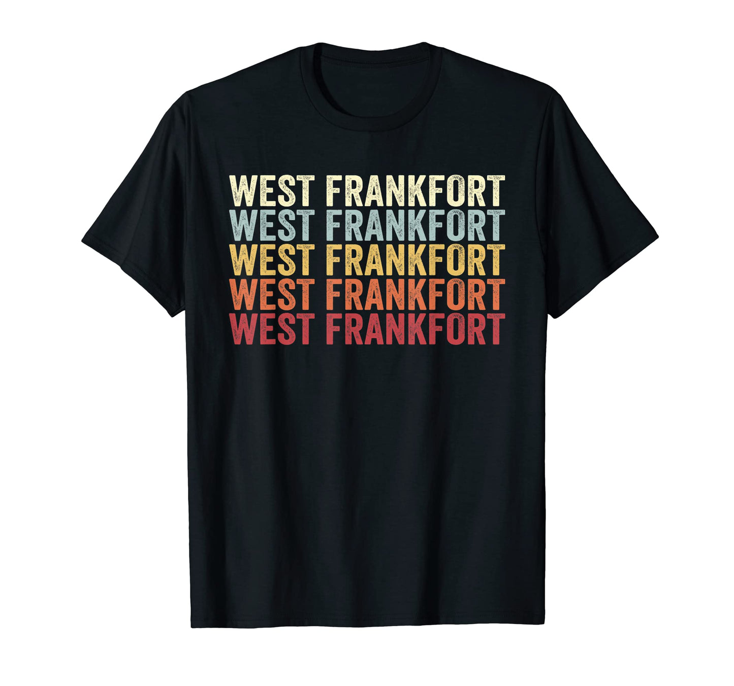 West Frankfort Illinois West T-Shirt - Aesthetic Graphic for Adults - T-Shirt, Sweatshirt, Hoodie