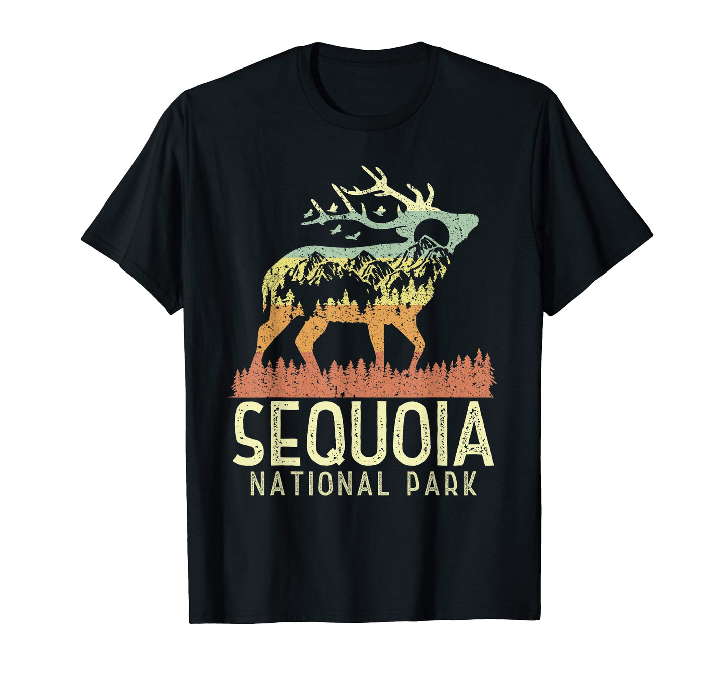 Sequoia National Park Mountain Elk Gift T-Shirt - Fun Novelty Design Unisex - T-Shirt, Sweatshirt, Hoodie