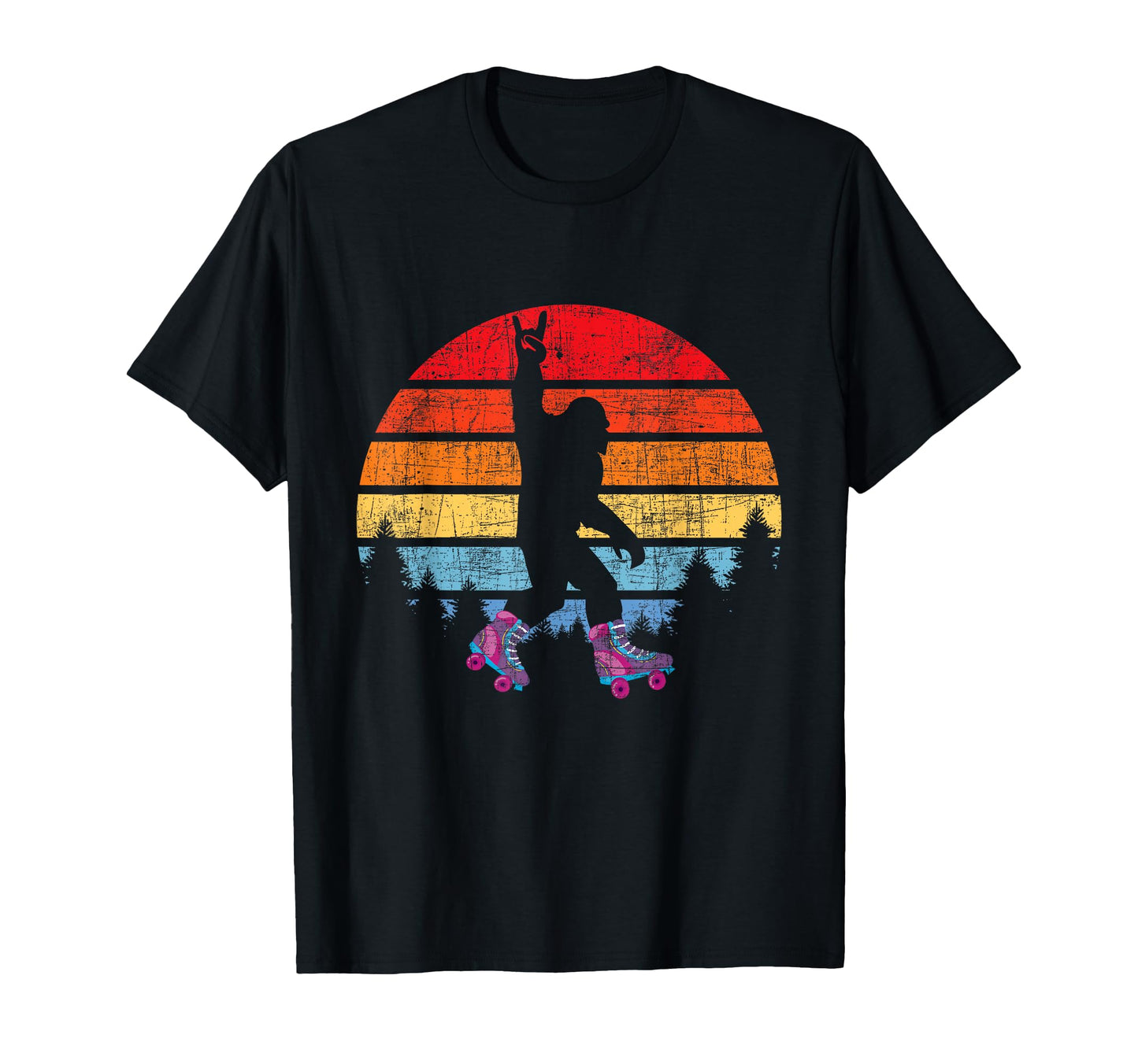 Bigfoot Skater Roller Skating T-Shirt - Aesthetic Graphic for Adults - T-Shirt, Sweatshirt, Hoodie