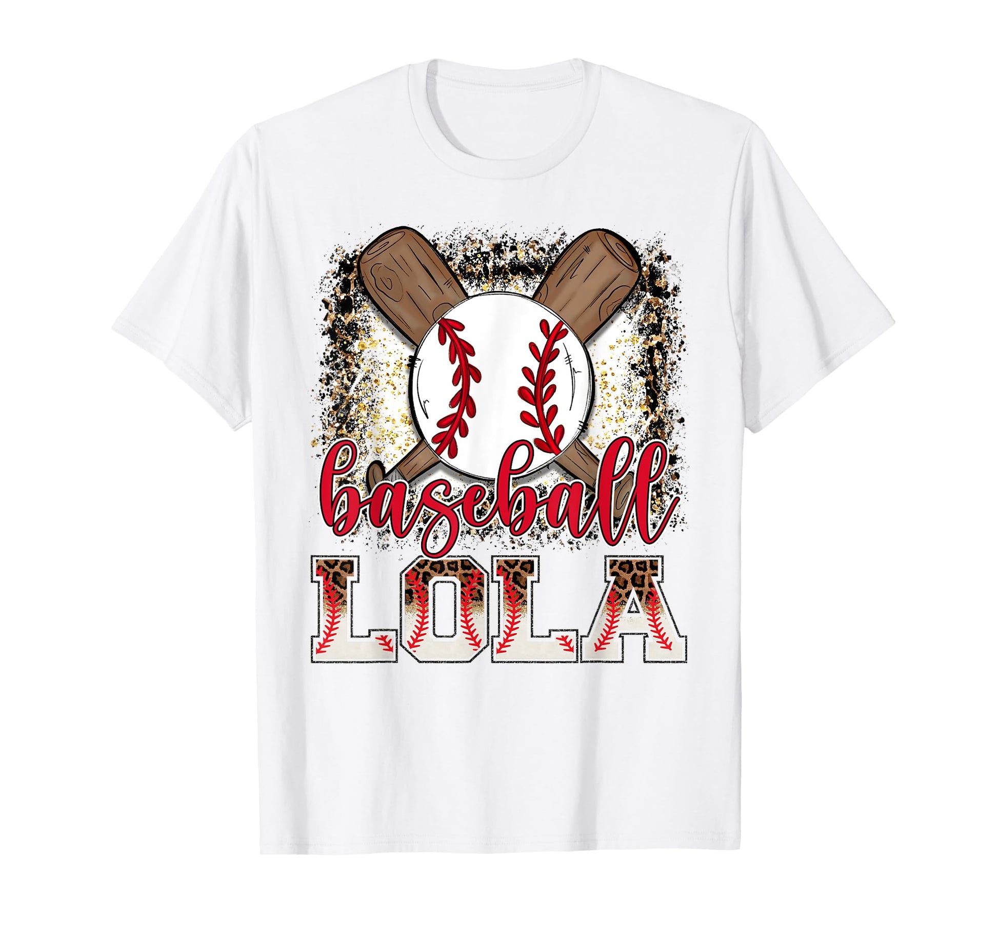 Baseball Lola Leopard Proud Ball Lola T-Shirt - Fun Novelty Design Unisex - T-Shirt, Sweatshirt, Hoodie